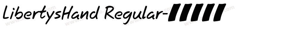 LibertysHand Regular字体转换